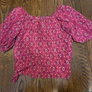 Anthropologie puff sleeve top